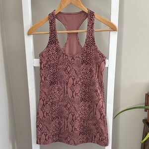 Lululemon Cool Racerback Tank - Desert Snake Bark Berry Multi